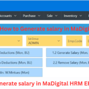 How to Generate salary in MaDigital HRM ERP